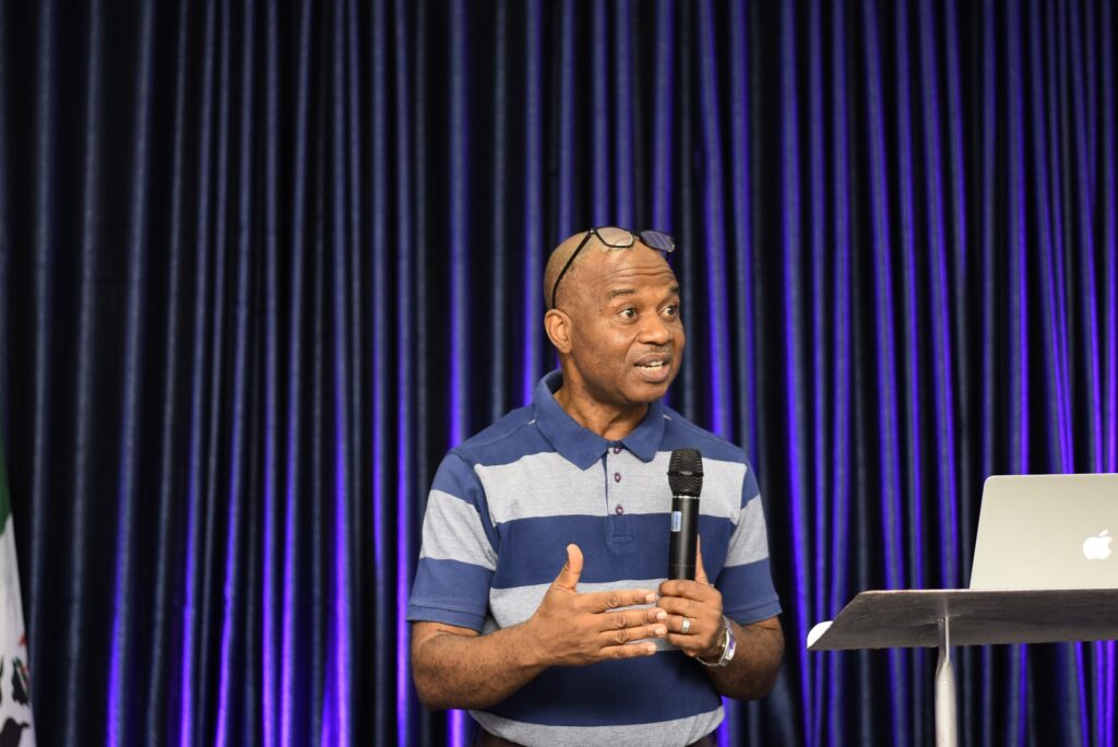 Pastor Brendy Mba teaching on Beyond Pentecost at the Emerging Remnant Conference